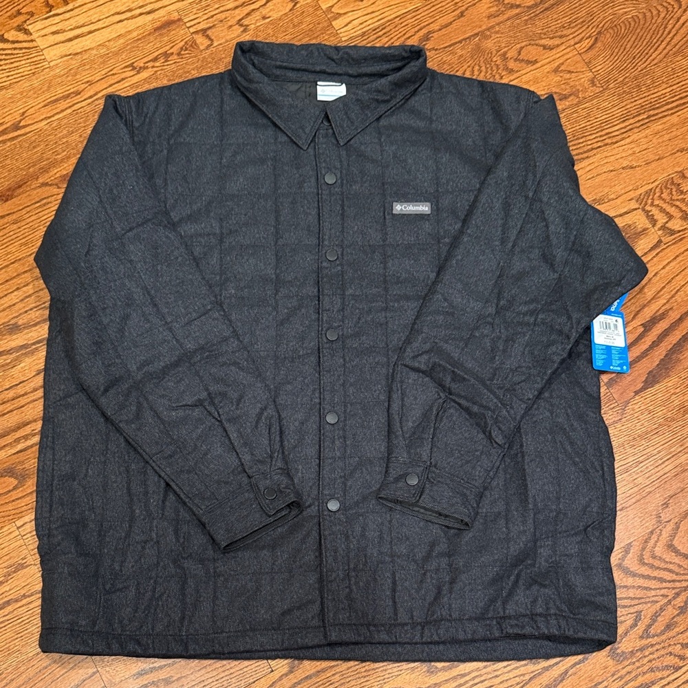 Columbia Men's Black Quilted Shirt Jacket